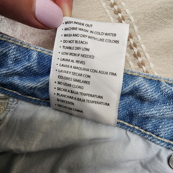 Kancan Polka Dot Denim Shorts Size M 100% Cotton - Picture 5 of 7